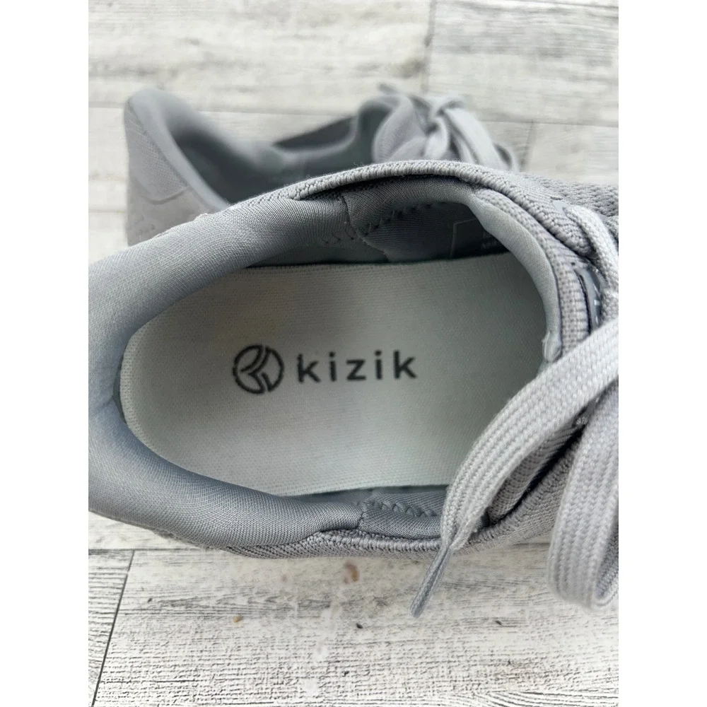 Kizik Lima Storm Gray Hands-Free Slip On Knit Sneakers Men Sz 7.5 Women Sz 9‎